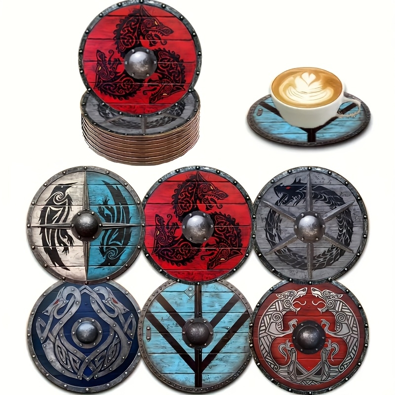 Home Office Jobs - 2D Flat, 6 Pcs Wooden Coasters