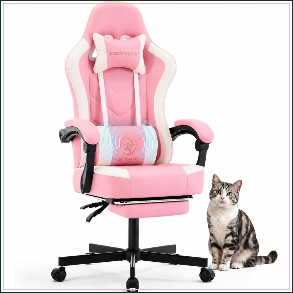 Home Office Desk - Ergonomic High Back Gaming Chair with