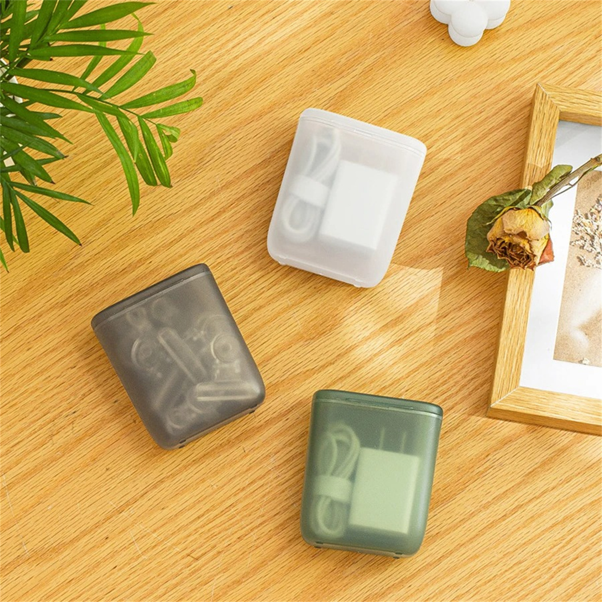 Home Office Jobs - Desktop Data Cable Storage Box Dustproof