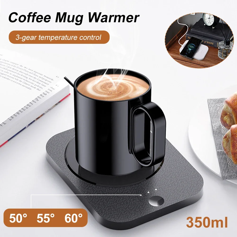 Home Office Gear - USB Wireless Charging Cup Warmer Pad