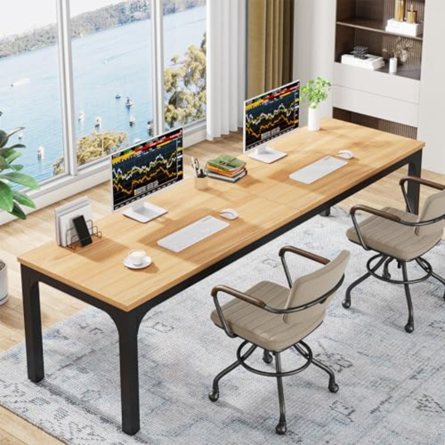 Home Office Desk - 78.7 Inches Extra Long Computer Desk