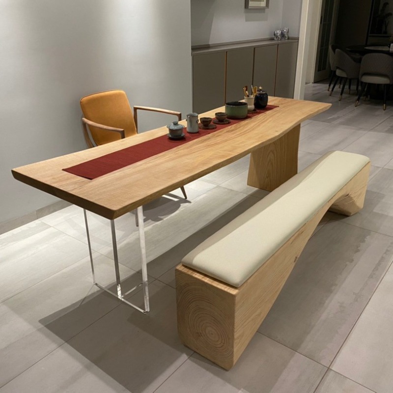 Nordic Solid Wood Acrylic Floa – Home Office Desk recenzja i cena