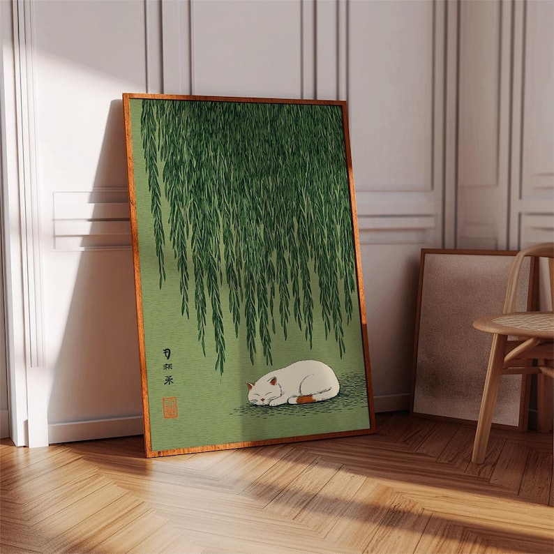 1pc Japanese Cat Under Willow  – Home Office Youtube recenzja i cena