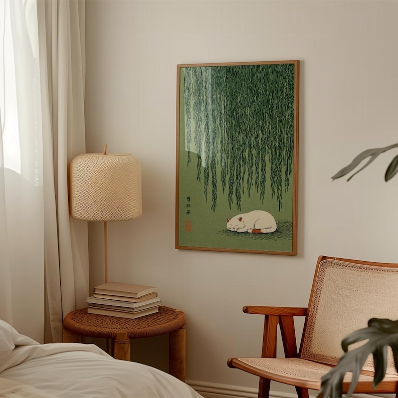 1pc Japanese Cat Under Willow  – Home Office Youtube recenzja i cena