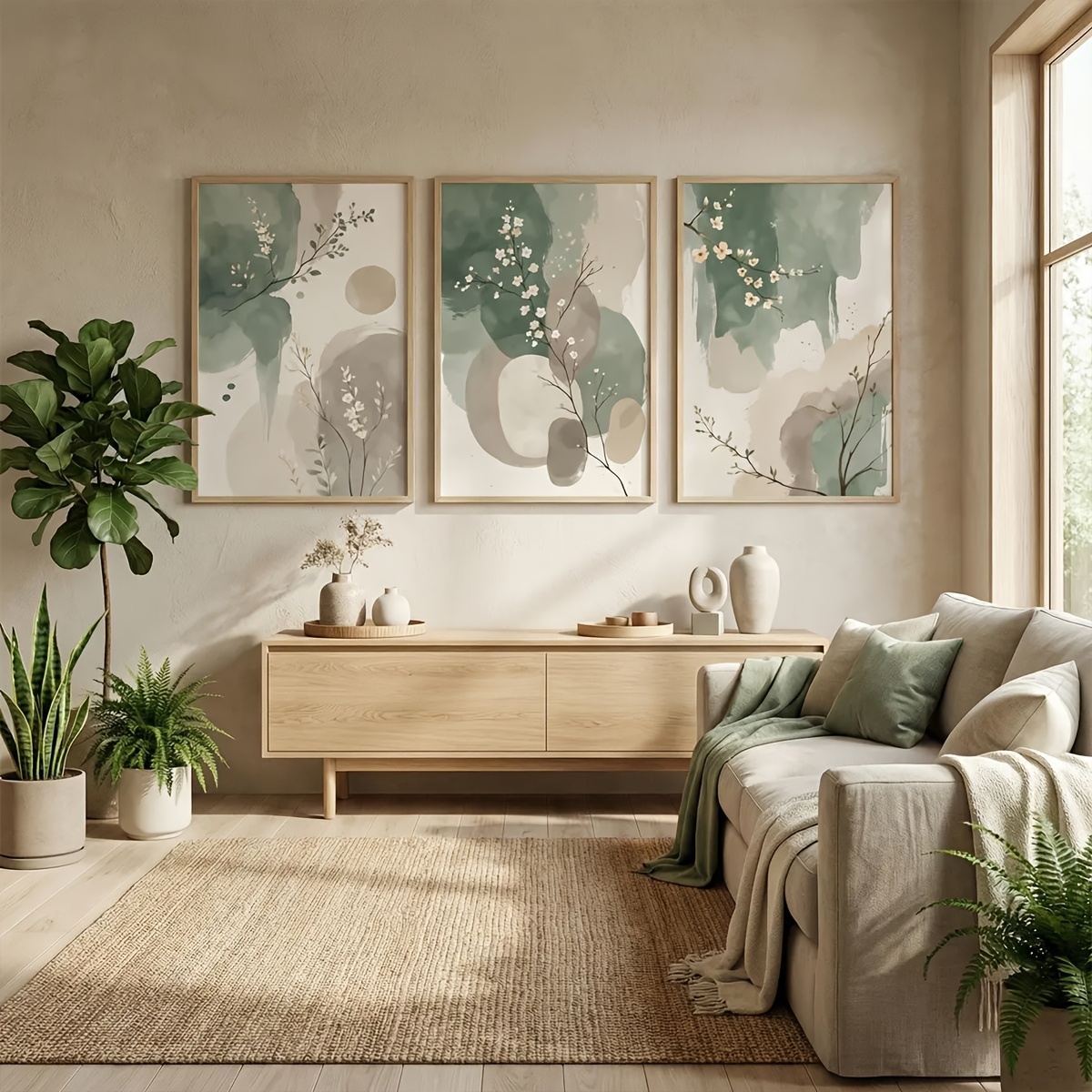 3pcs Japanese-Style Plant Canv – Home Office Youtube recenzja i cena