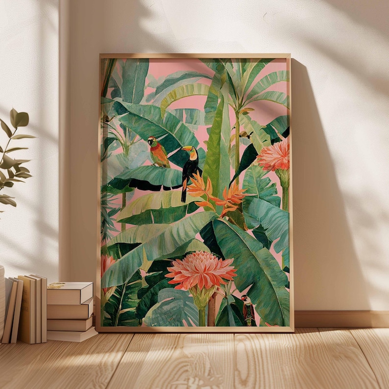 1pc Retro Tropical Canvas Post – Home Office Youtube recenzja i cena