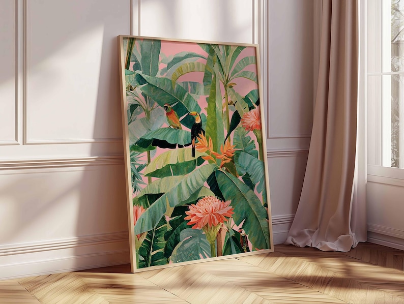 1pc Retro Tropical Canvas Post – Home Office Youtube recenzja i cena