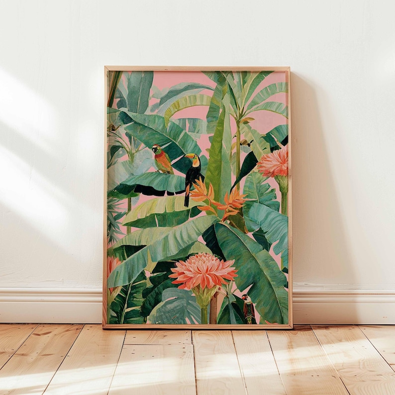 1pc Retro Tropical Canvas Post – Home Office Youtube recenzja i cena