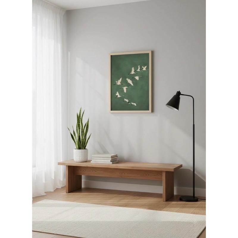 1pc Japandi Crane Vintage Love – Home Office Japandi recenzja i cena