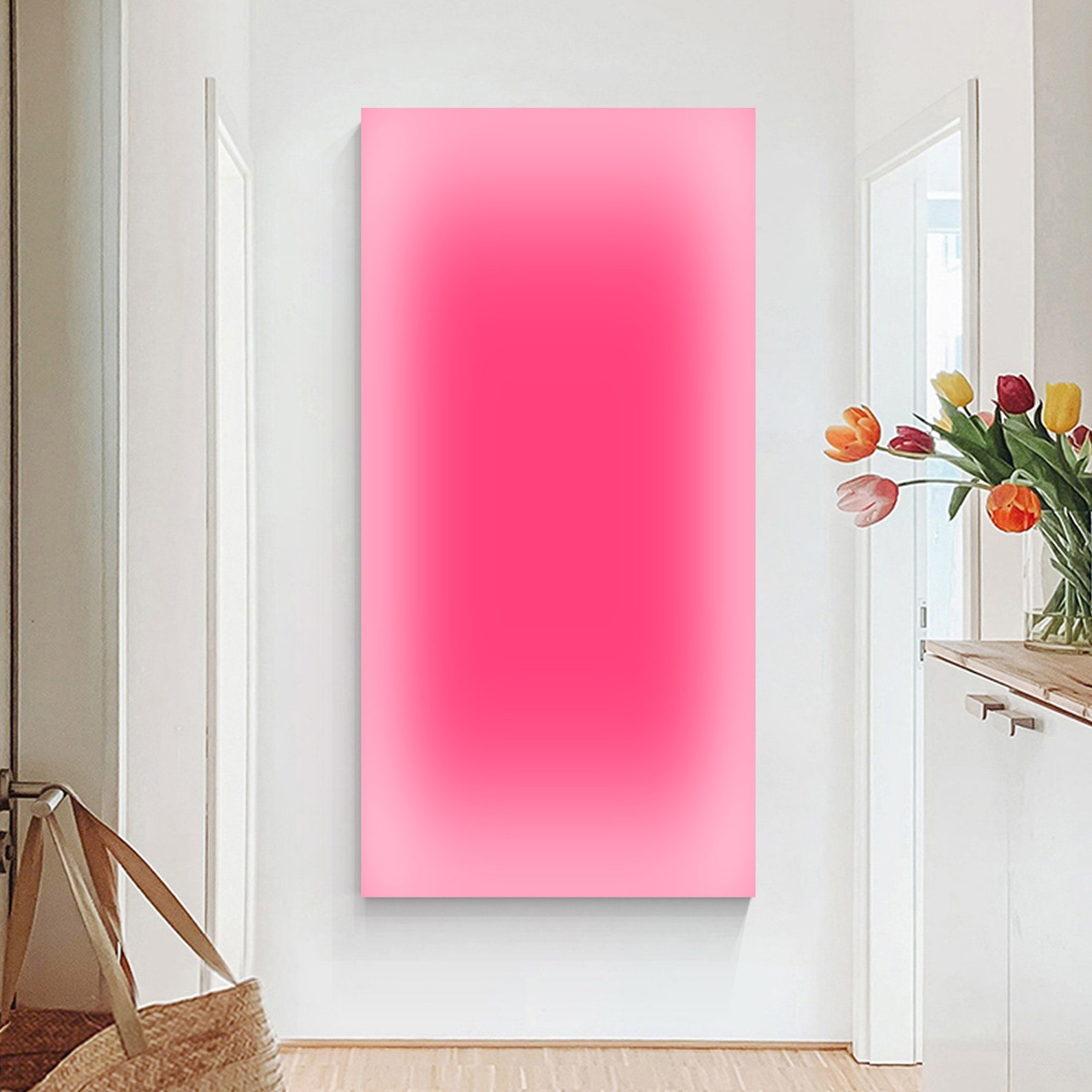 Abstract Pink Ombre Art Neon G – Home Office Youtube recenzja i cena