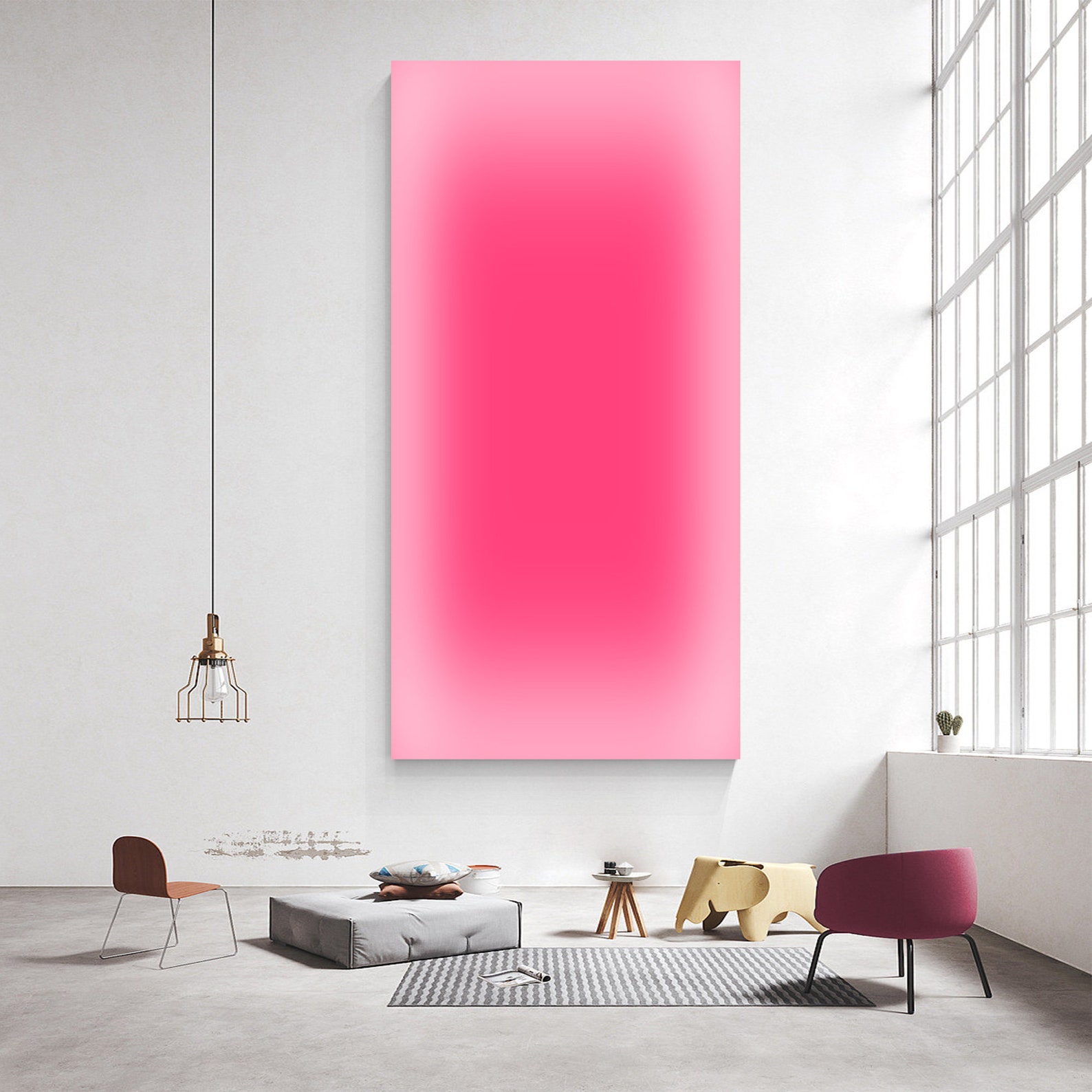 Abstract Pink Ombre Art Neon G – Home Office Youtube recenzja i cena