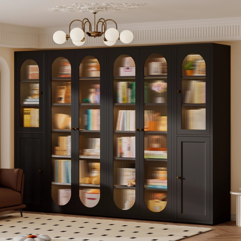 Storage locker Bookcase glass  – Home Office Library recenzja i cena