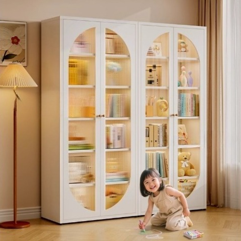 Storage locker Bookcase glass  – Home Office Library recenzja i cena