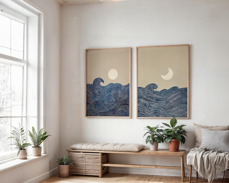 2pcs Japandi Minimalist Moon C – Home Office Youtube recenzja i cena