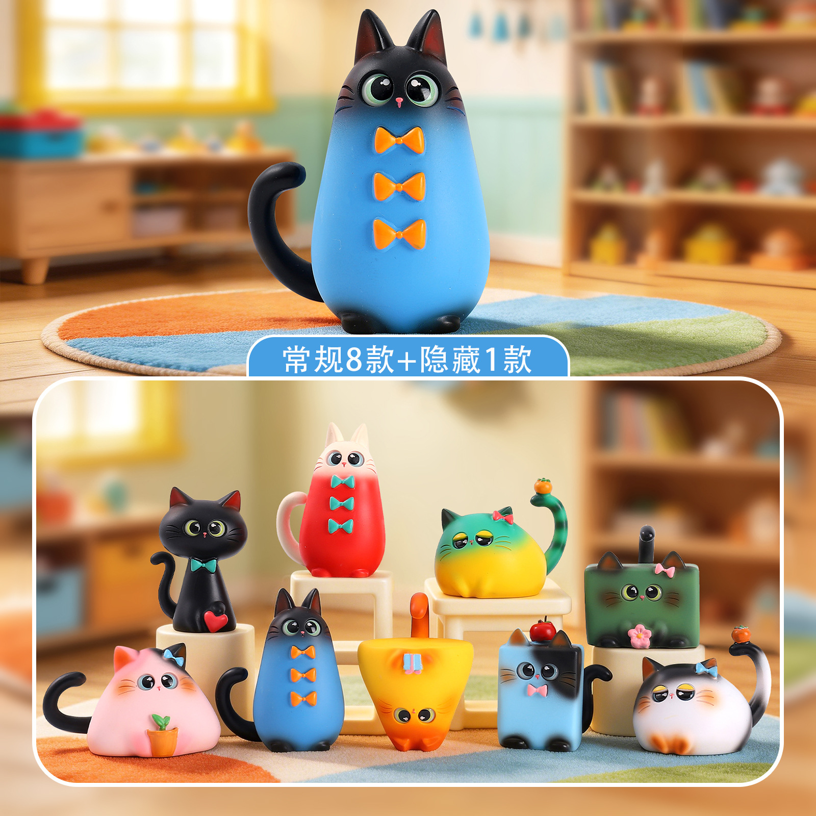 Blind Box Cat Figurine Resin C – Home Office Jobs recenzja i cena