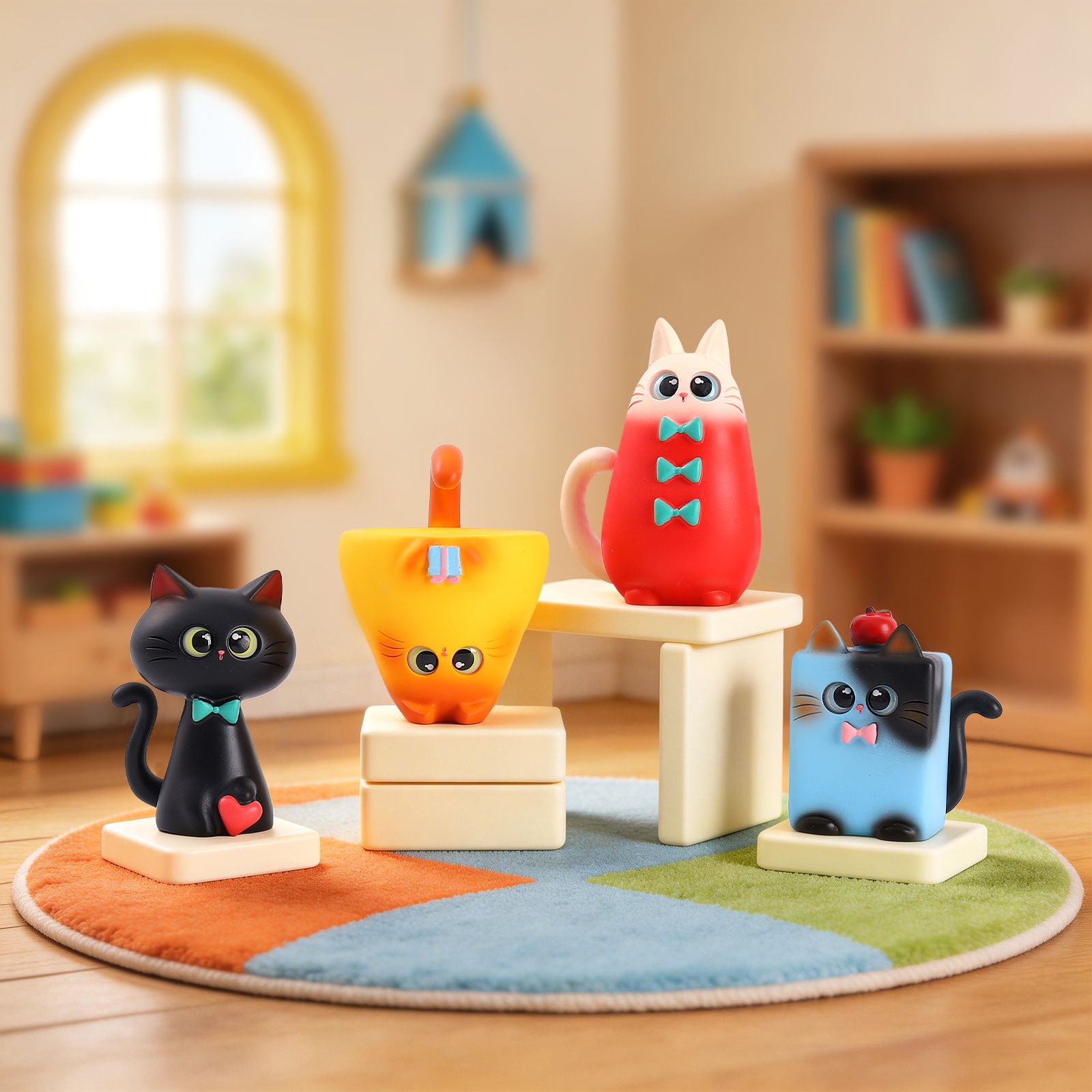 Blind Box Cat Figurine Resin C – Home Office Jobs recenzja i cena
