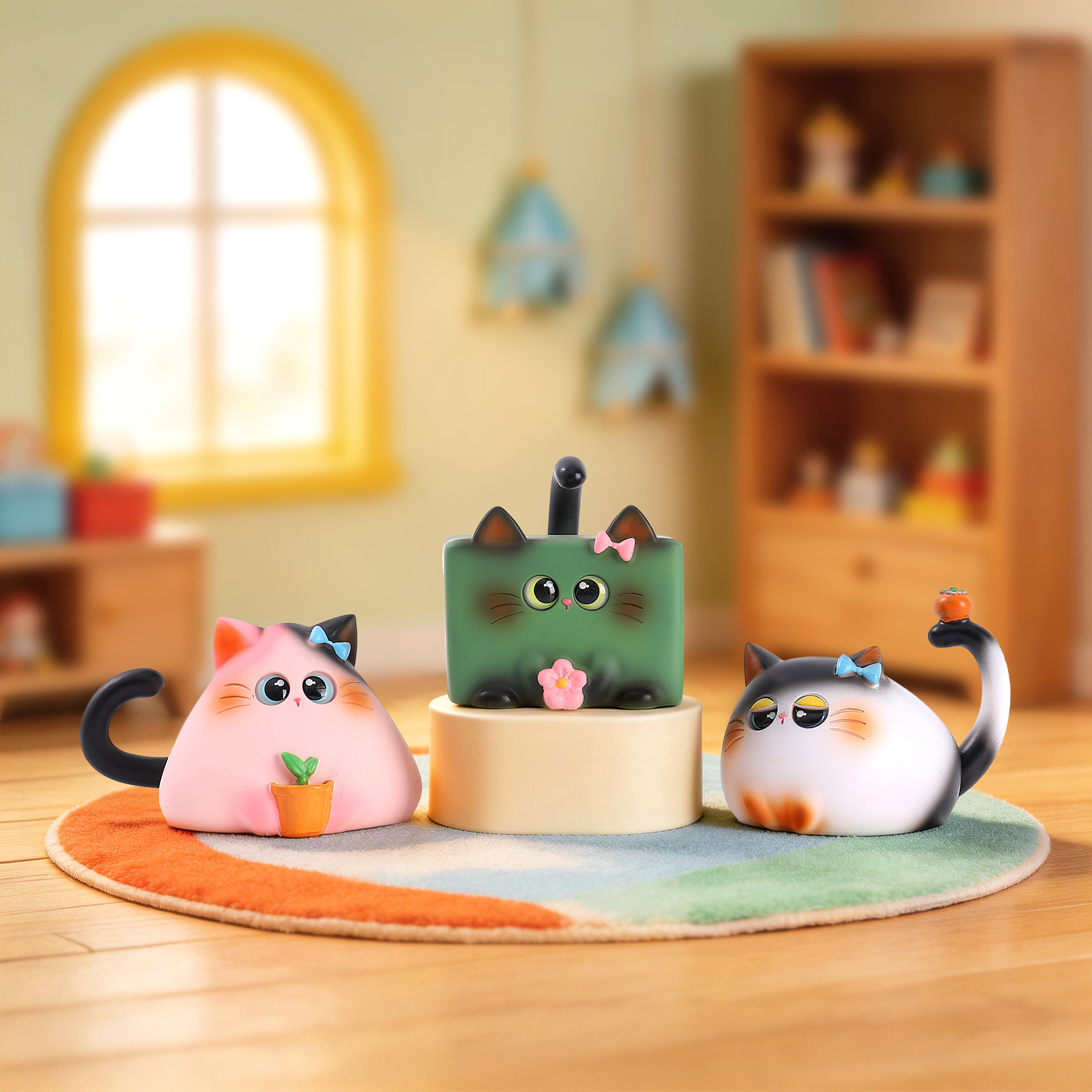 Blind Box Cat Figurine Resin C – Home Office Jobs recenzja i cena