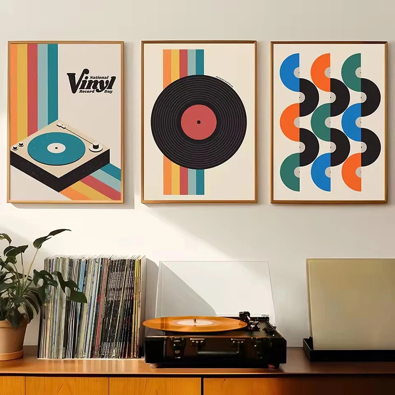 Mid Century Vinyl Record Canva – Home Office Youtube recenzja i cena