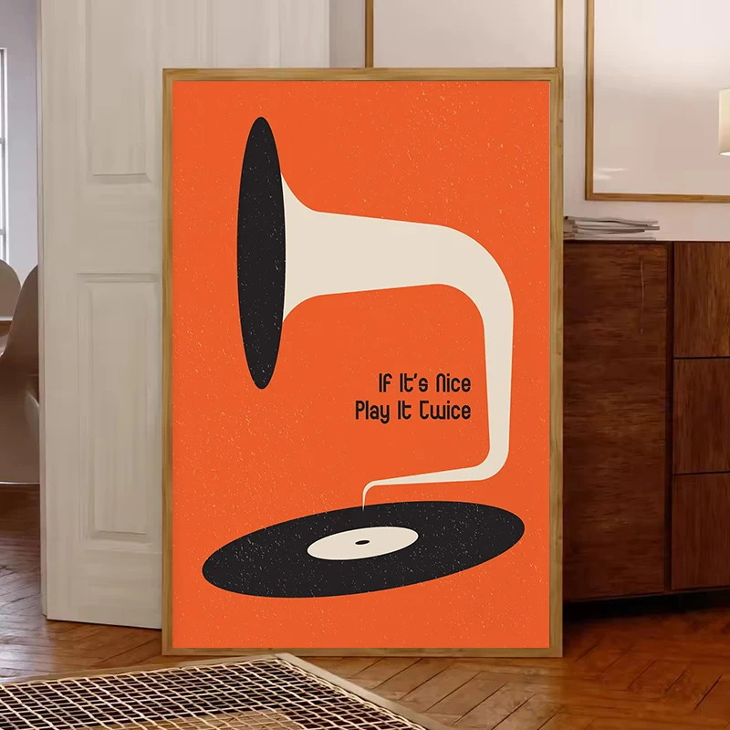 Mid Century Vinyl Record Canva – Home Office Youtube recenzja i cena