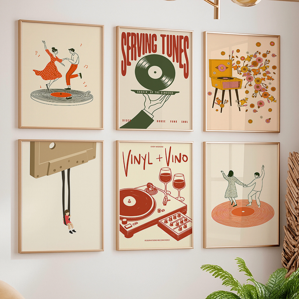 1pc Vintage Music Canvas Poste – Home Office Youtube recenzja i cena