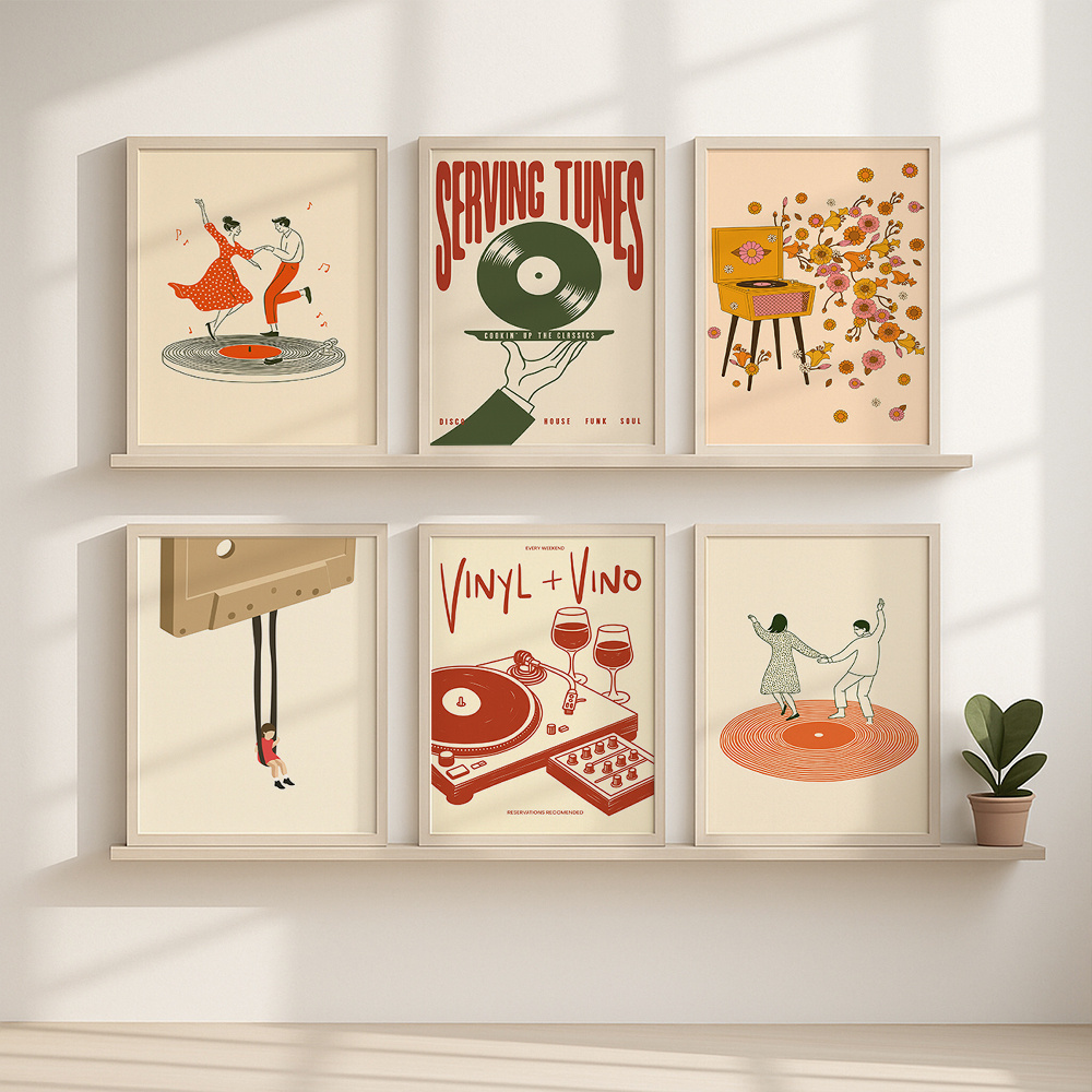 1pc Vintage Music Canvas Poste – Home Office Youtube recenzja i cena