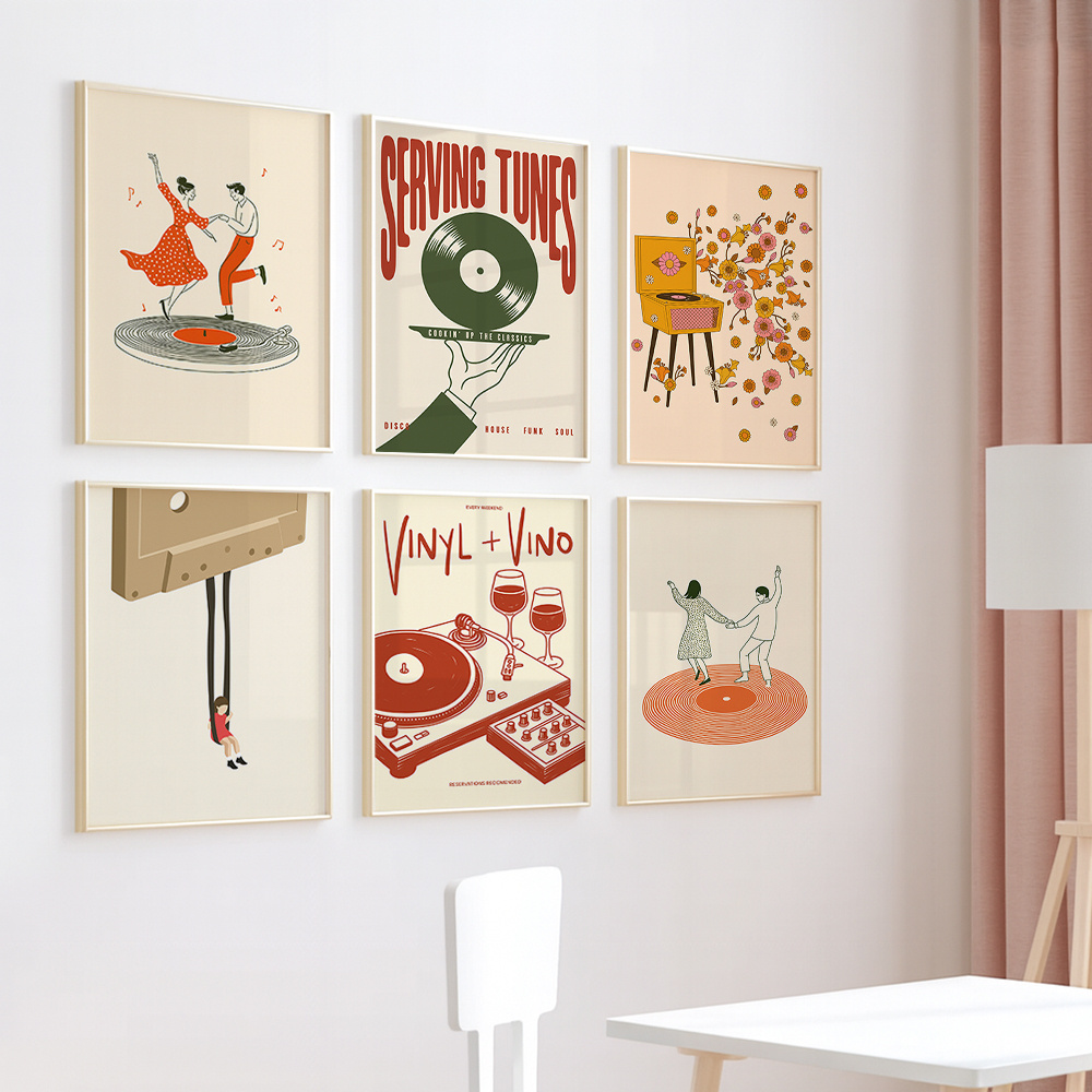 1pc Vintage Music Canvas Poste – Home Office Youtube recenzja i cena