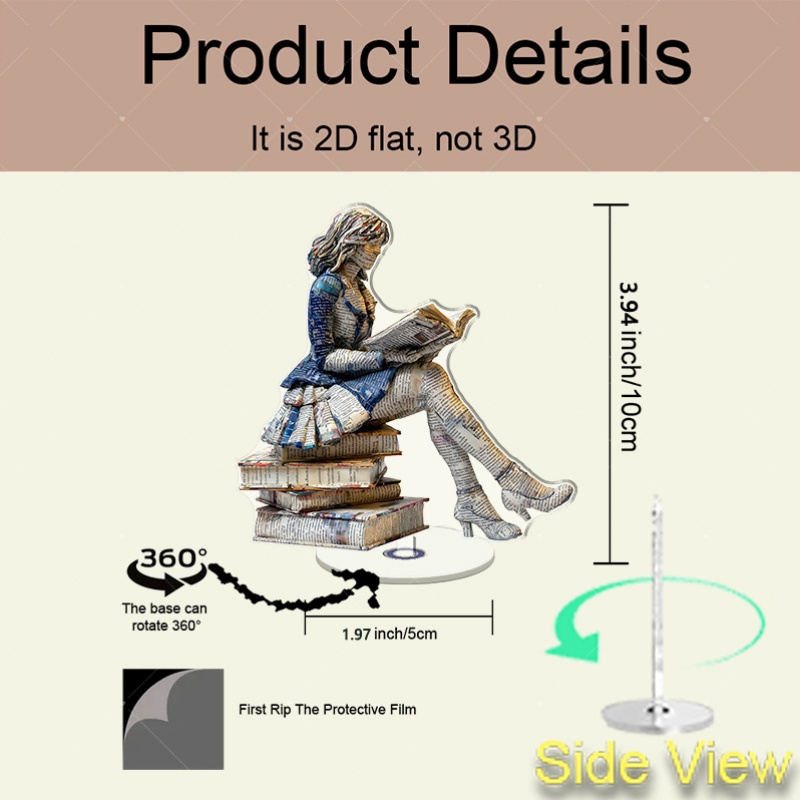 A 2D flat rotating acrylic boo – Home Office Library recenzja i cena