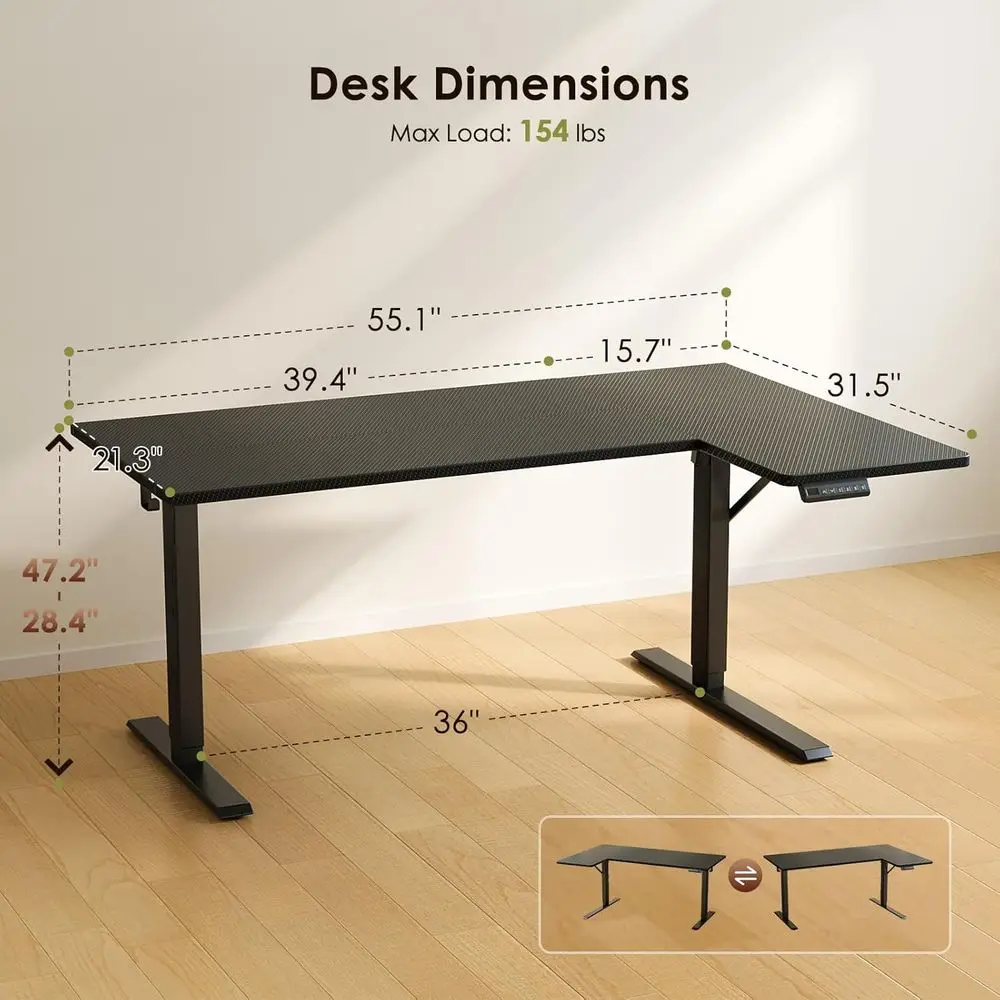 Electric L Shaped Standing Des – Standing Desk Electric recenzja i cena