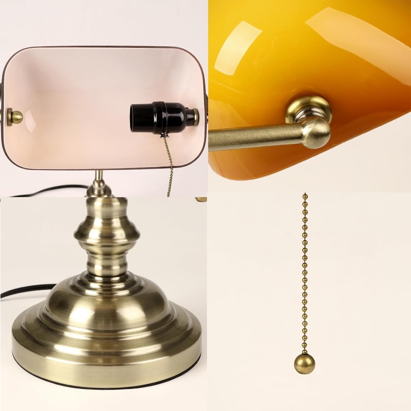 FIRVRE Bankers Desk Lamp with  – Home Office Library recenzja i cena