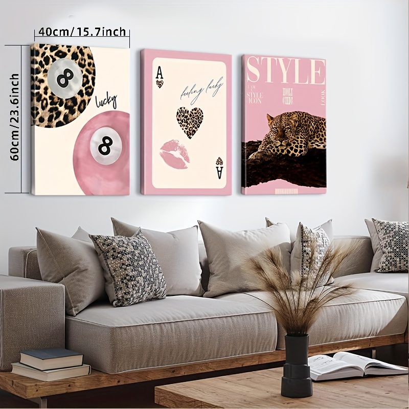 3pcs Leopard Cheetah Canvas Wa – Home Office Youtube recenzja i cena