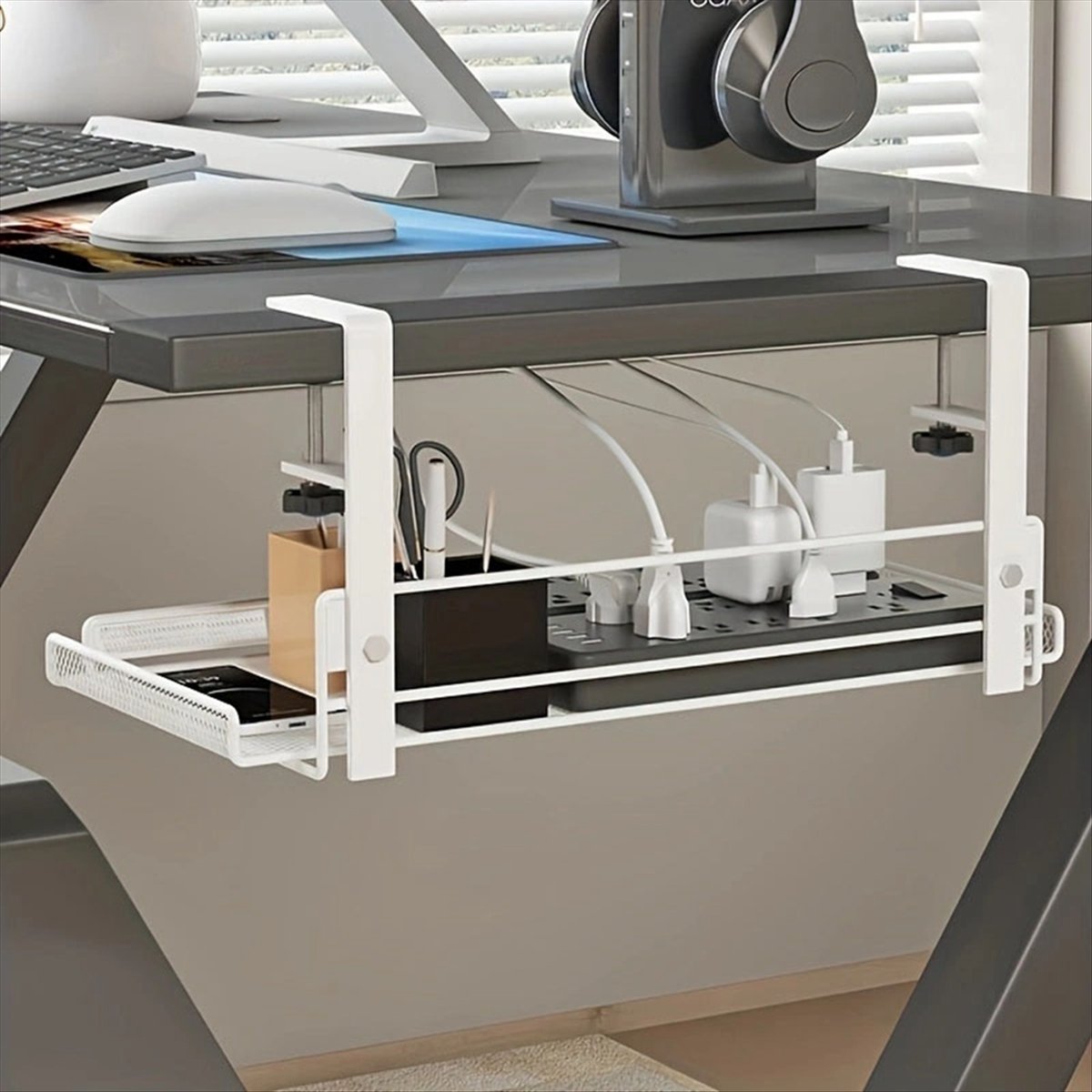 Under Desk Cable Management Tr – Home Office Desk recenzja i cena