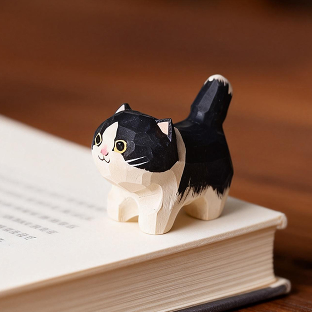 Cute Golden gradient Cat Figur – Home Office Freelancer recenzja i cena
