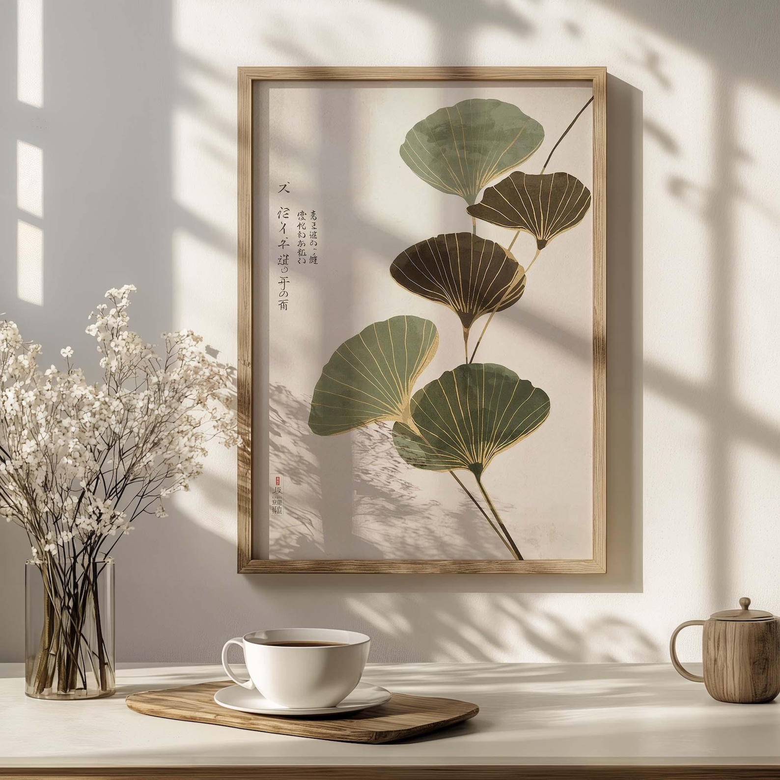 Japandi Neutral Lotus Leaf Can – Home Office Japandi recenzja i cena
