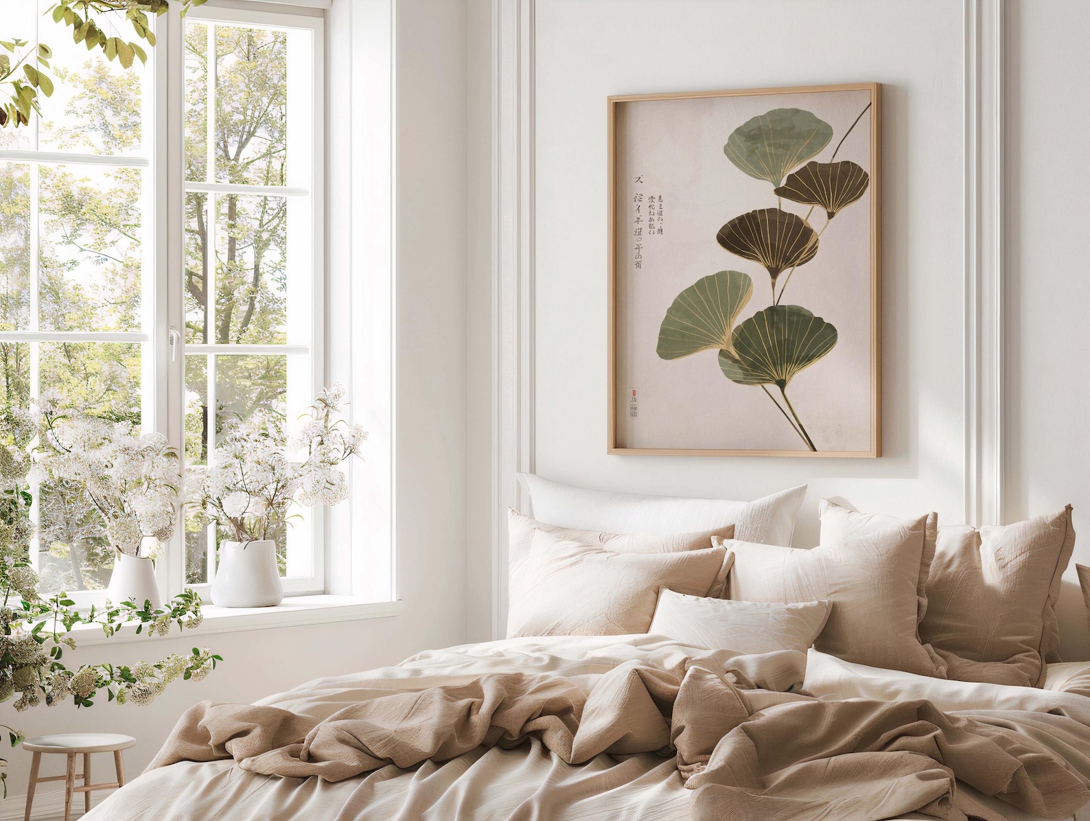 Japandi Neutral Lotus Leaf Can – Home Office Japandi recenzja i cena