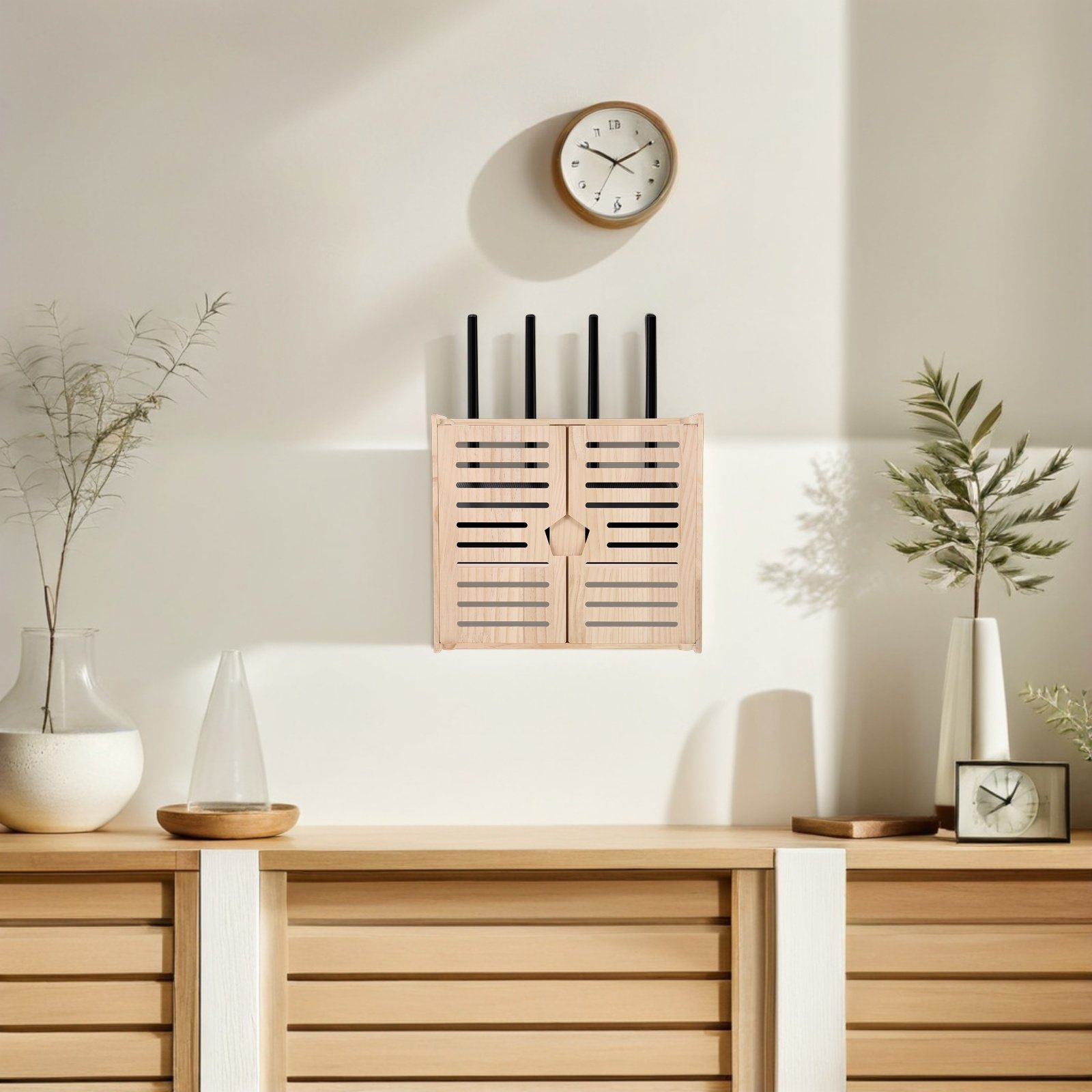 Wooden WiFi Router Storage Box – Cable Management Box recenzja i cena