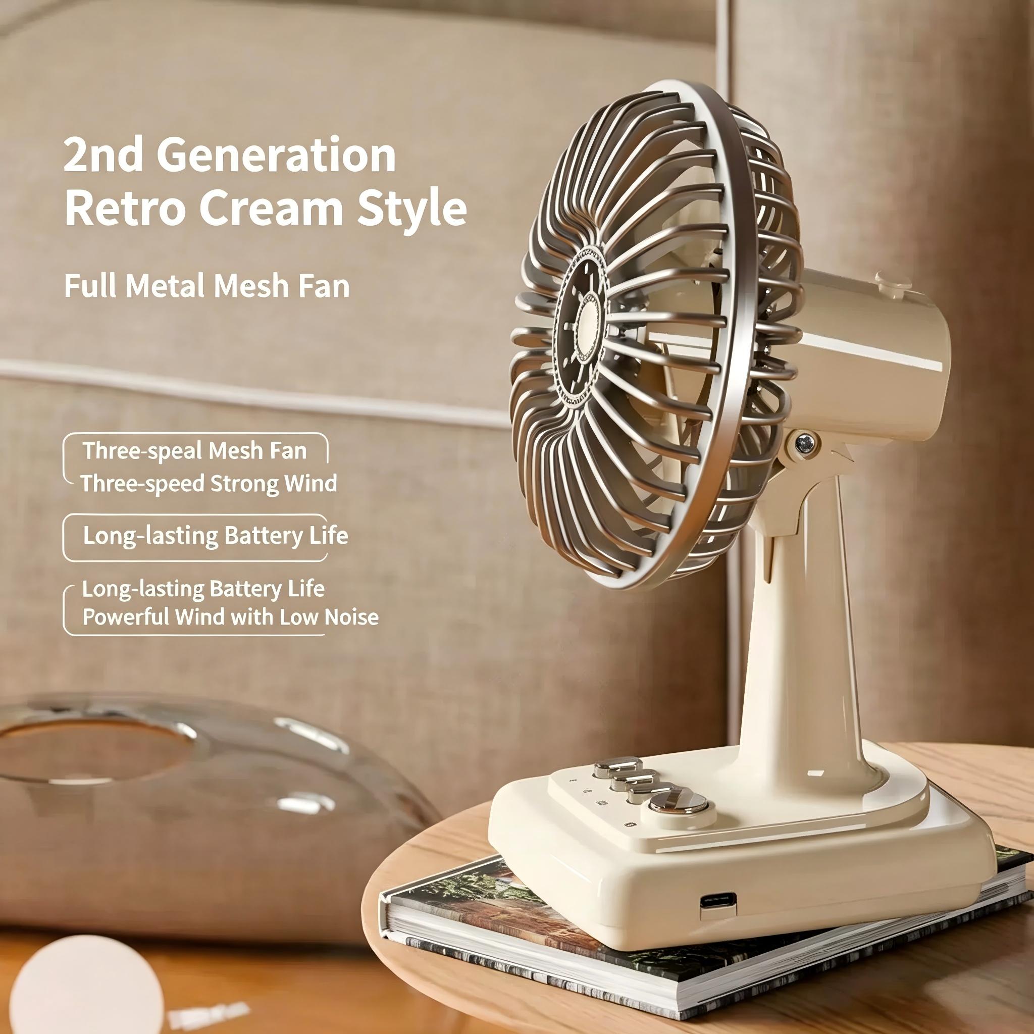 Retro Alloy Desktop Fan 3 Spee – Home Office Jobs recenzja i cena