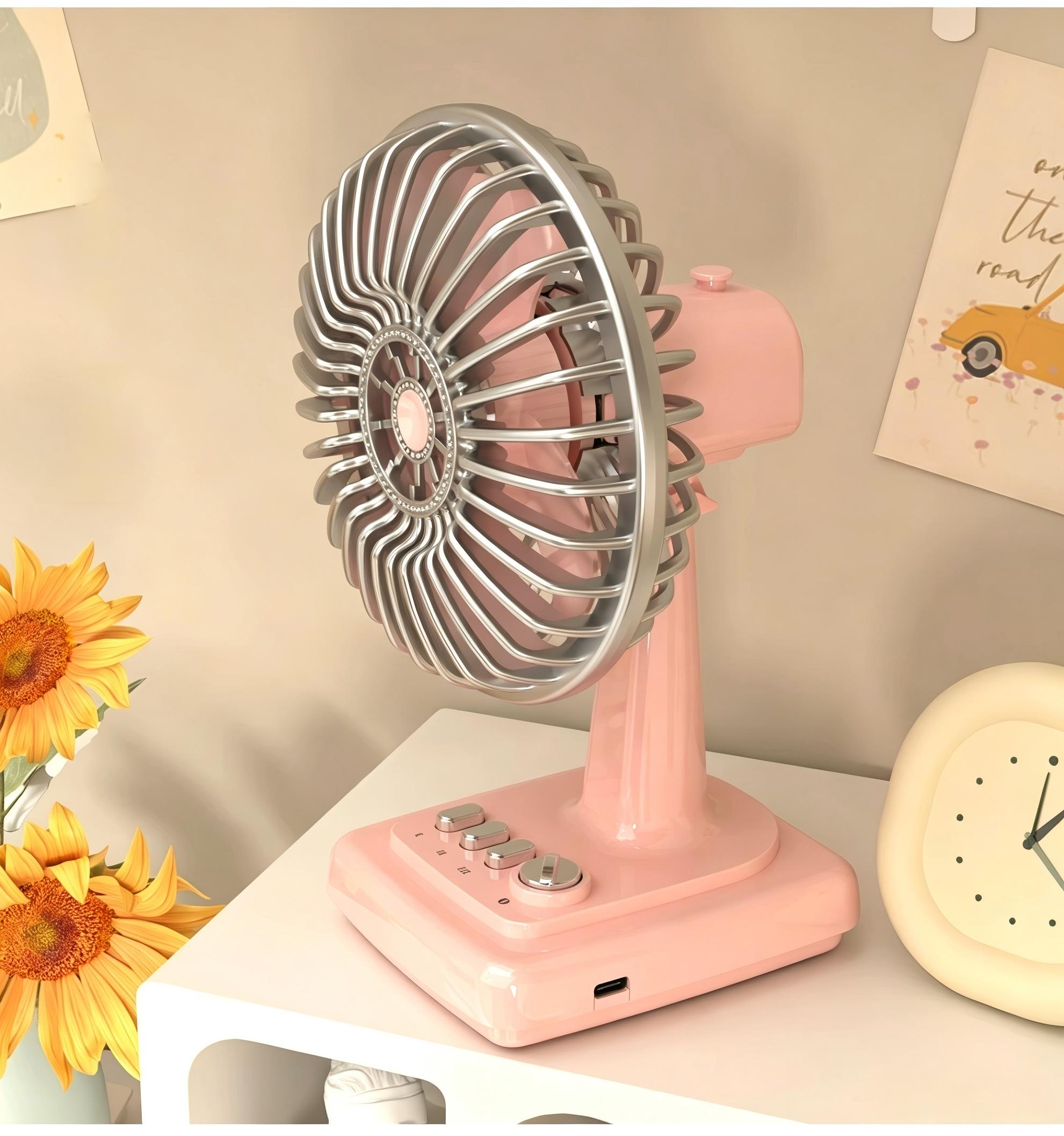 Retro Alloy Desktop Fan 3 Spee – Home Office Jobs recenzja i cena