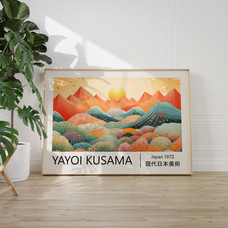 1pc Yayoi Kusama Abstract Land – Home Office Youtube recenzja i cena