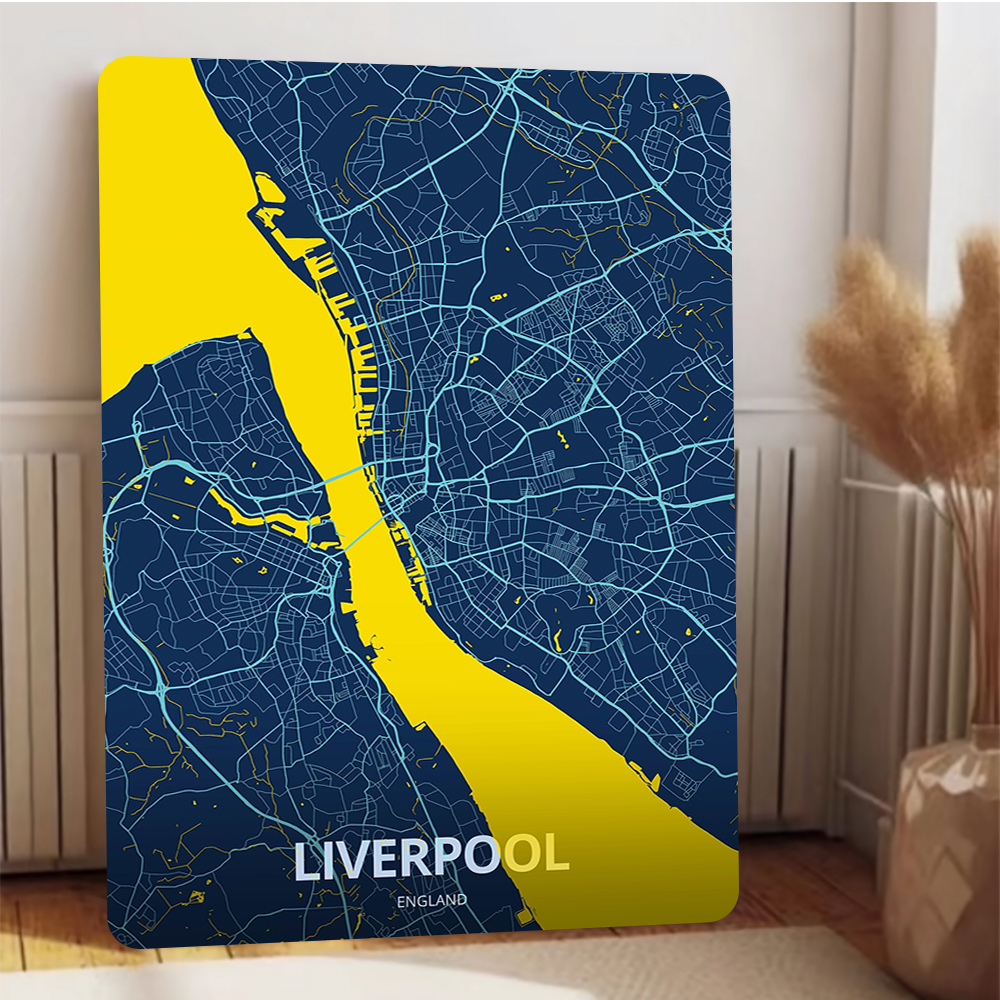 Liverpool England City Map Met – Home Office Liverpool recenzja i cena