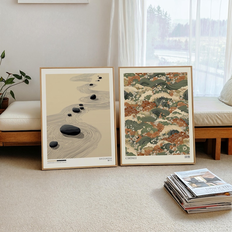 2pcs Japandi Zen Canvas Wall A – Home Office Youtube recenzja i cena