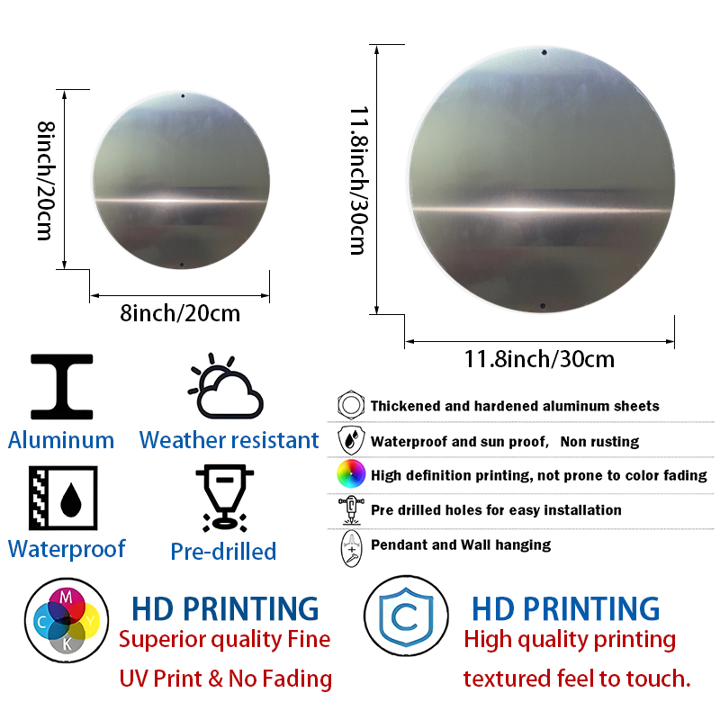 Round Metal Aluminum Mark Pira – Home Office Logo recenzja i cena