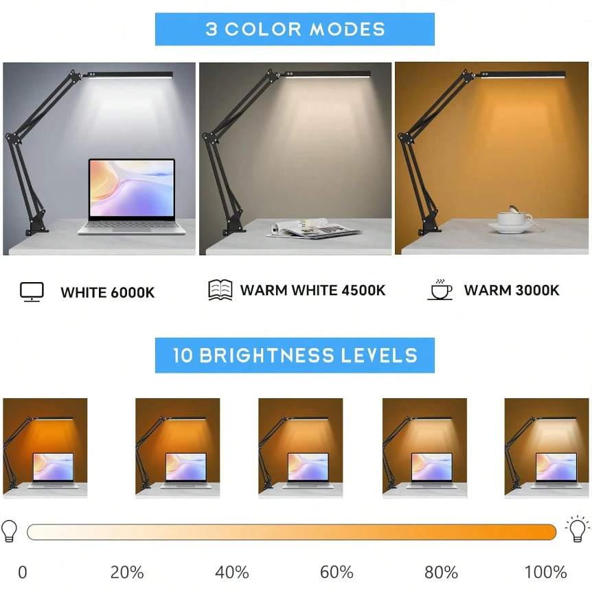 LED Desk Lamp For Home,Reading – Home Office Desk recenzja i cena