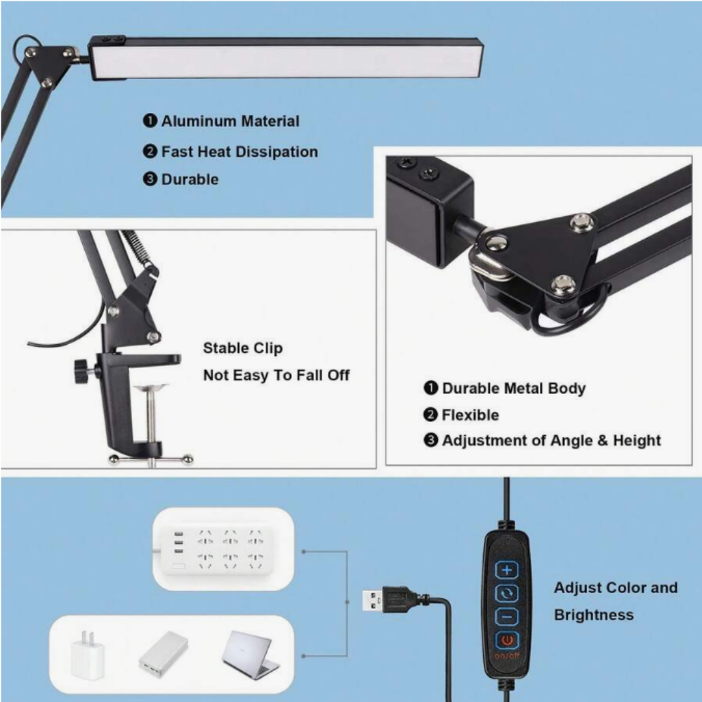 LED Desk Lamp For Home,Reading – Home Office Desk recenzja i cena