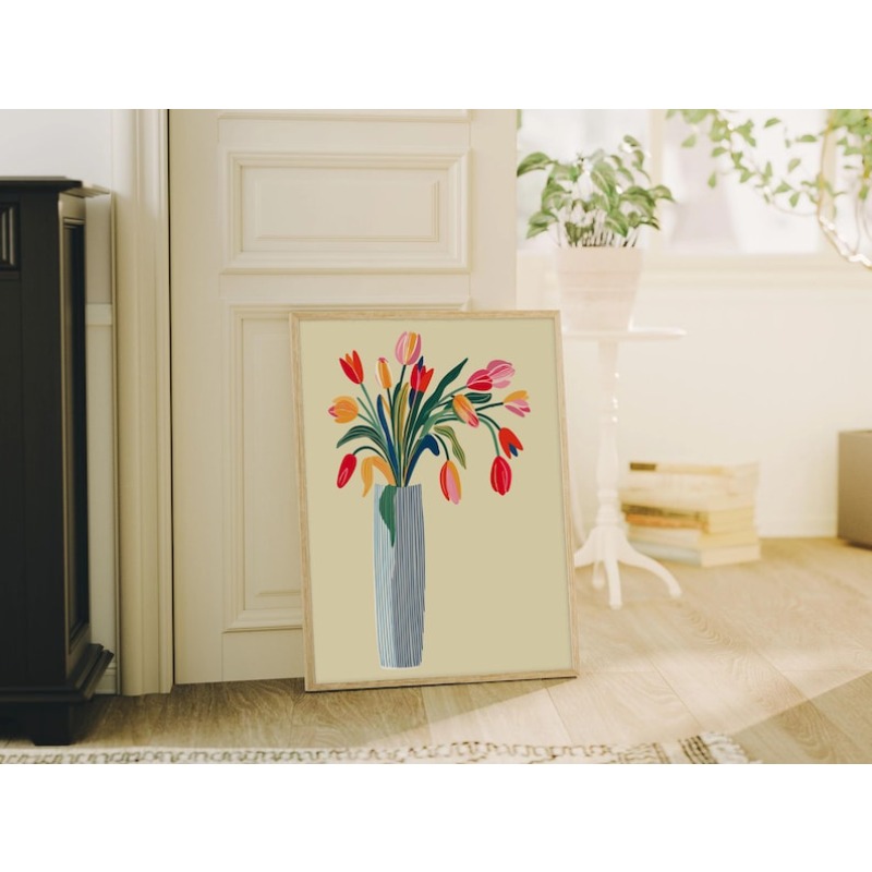 2pcs Tulip Flowers Canvas Wall – Home Office Youtube recenzja i cena