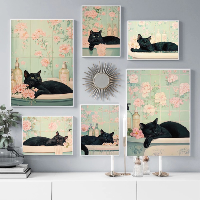 Japanese Style Black Cat in Ba – Home Office Japandi recenzja i cena