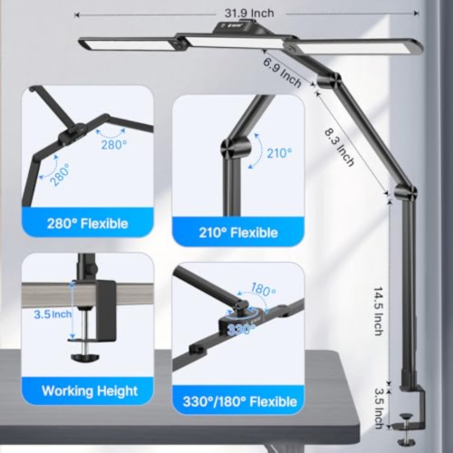 LED Desk Lamp Architect Desk L – Home Office Desk recenzja i cena