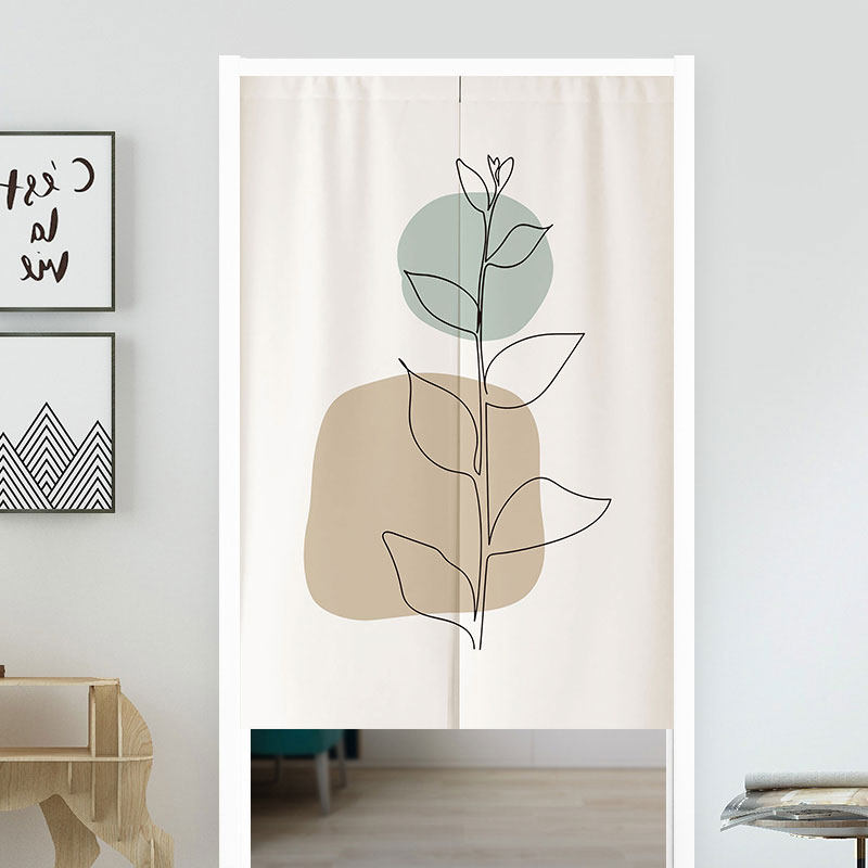 VIKAMA Boho Green Leaf Print N – Home Office Japandi recenzja i cena