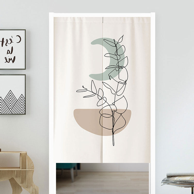 VIKAMA Boho Green Leaf Print N – Home Office Japandi recenzja i cena