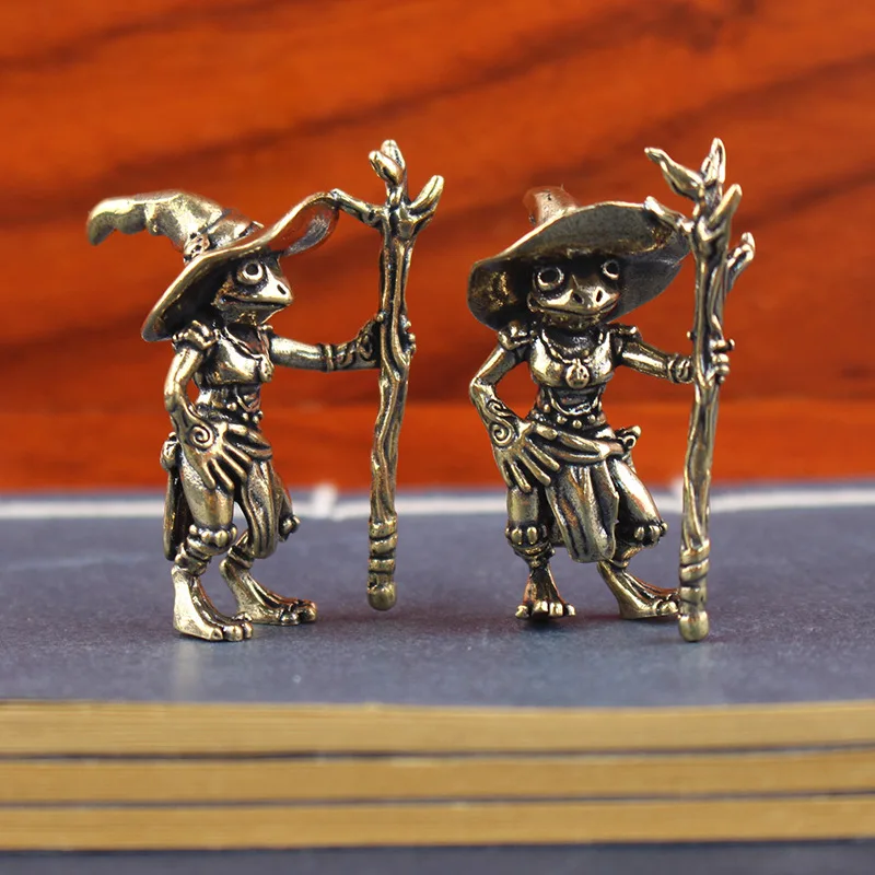 Vintage Brass Frog Wizard Stat – Home Office Freelancer recenzja i cena
