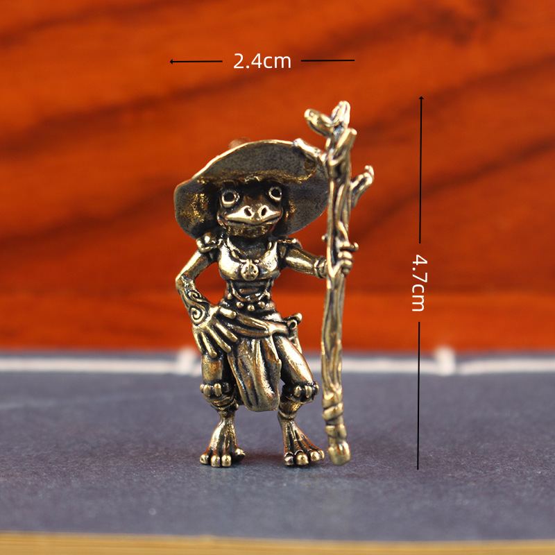 Vintage Brass Frog Wizard Stat – Home Office Freelancer recenzja i cena